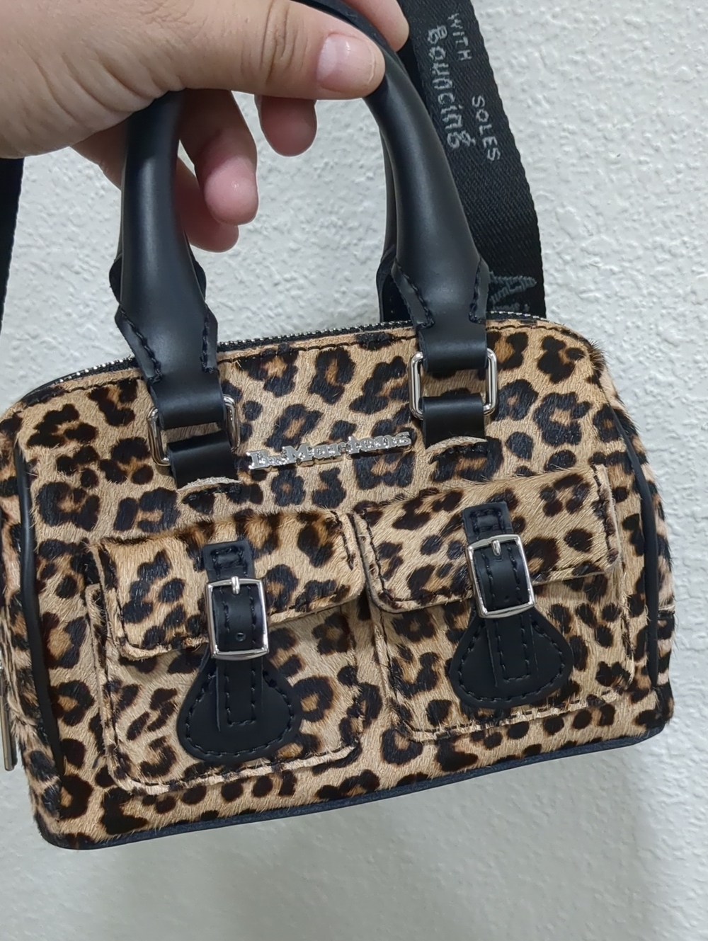 DrMartens Micro Leopard Print Crossbody Bag (Used Once).... - Picture 4 of 17